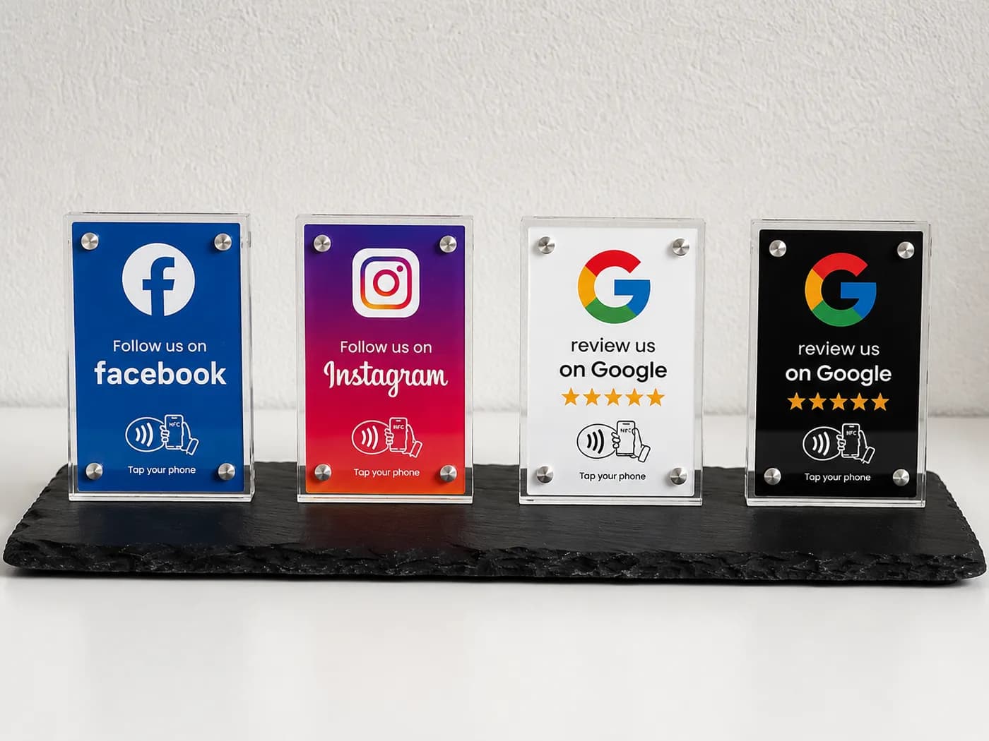 4er Set – Google, Instagram & Facebook – Detail