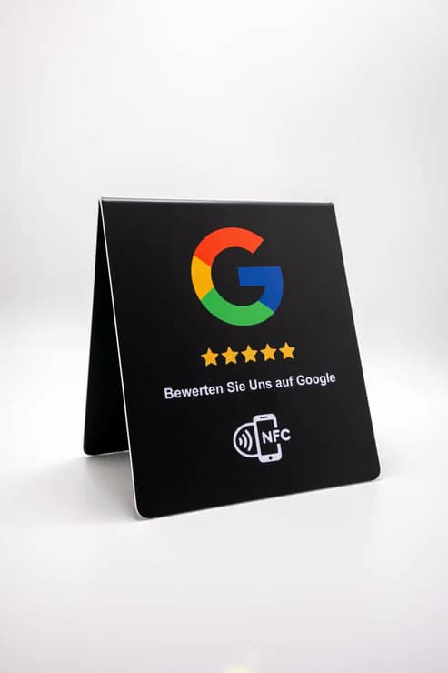Google NFC Aufstellkarte – Schwarz