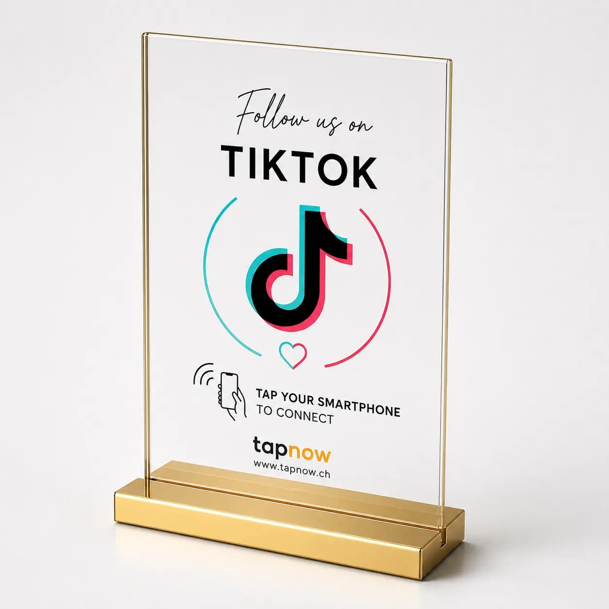 Premium TikTok Aufsteller – Gold – Gold